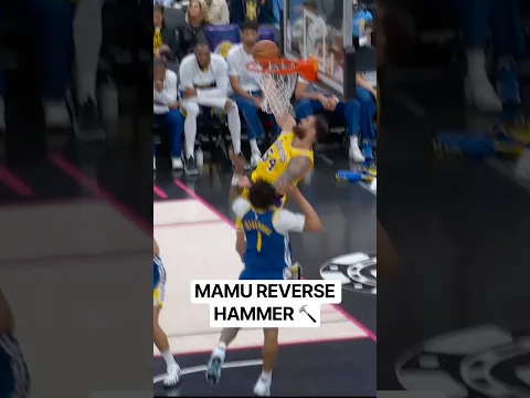 Mamu takes it strong to the rim for the reverse flush 💪