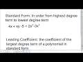 6 1 Adding Subtracting and Naming Polynomials