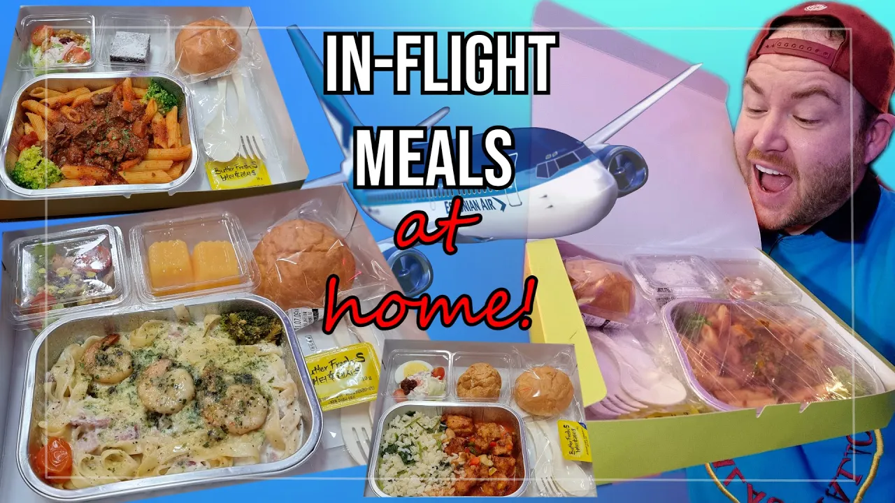 I ordered meals from a KOREAN AIRLINE to my house! Jin Air in-flight meals at home!   