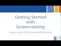 1 Getting Started with Screencasting