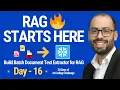 Batch Document Text Extractor for RAG Day 16 of 30 Days of AI Coding Challenge