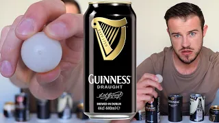 Why is there a in Cans of Guinness