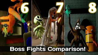 shelter of sursur 8 vs 7 vs 6 boss fights ending comparison 