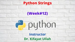 Python Strings Escape Sequences Programming with Python Week