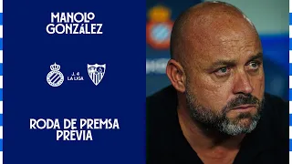 🎥 MANOLO GONZÁLEZ, roda de premsa prèvia a l’#EspanyolSevillaFC