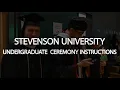 Undergraduate Ceremony Instructions