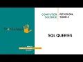 DAY 17 COMPUTER SCIENCE CBSE XII SQL QUERIES REVISION TOUR-1 L1
