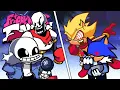 Download Lagu Friday Night Funkin' Sans and Papyrus \u0026 Fleetway Sonic and Sunky Duet - Bonedoggle (comparison)