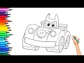 Batwheels Drawing Painting Coloring For Kids and Toddlers - Kids Art