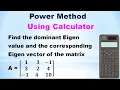 SNM MA3251 Unit 3 Power Method Shortcut method using Calculator Problem in Tamil