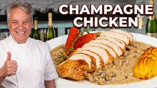 Champagne Chicken Worth Licking the Plate For!