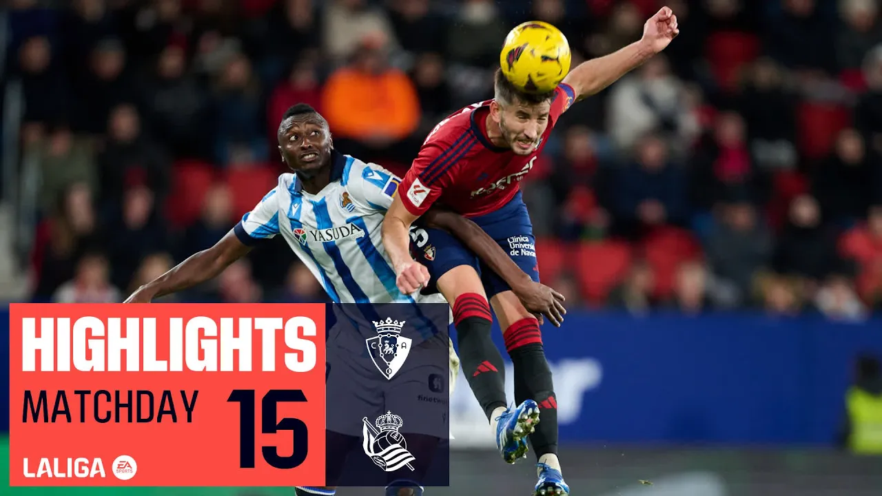 CA OSASUNA - REAL SOCIEDAD 1-1 | HIGHLIGHTS