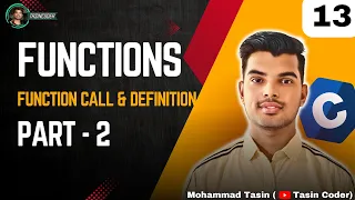 Functions in C Part 2 Function Call Function Definition Call by Value CS50 Style