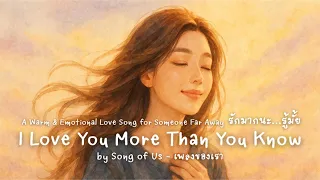 i love you more than you know acoustic soft ballad official lyric video 