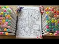 Satisfying Coloring with Markers Sanrio Room Coloring Page