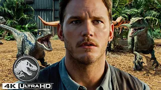 Jurassic World | Owen Saves Worker From Velociraptor Enclosure