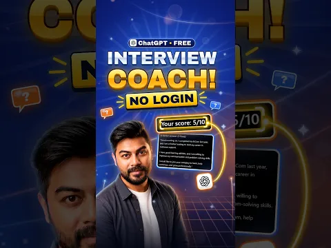 ChatGPT Is Now a Free Job Interview Coach! #interview #Shorts