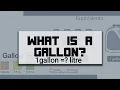 is gallon 1gallon litre