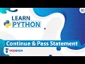 Python Continue Pass Statement Tutorial in Hindi Urdu