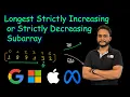 Longest Strictly Increasing or Strictly Decreasing Subarray Leetcode 3105
