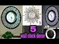 5 wall clock decor clock decoration ideas diy wall clock Craft Angel