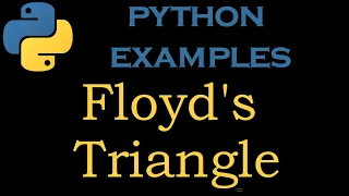 Python Examples 19 Floyd s Triangle