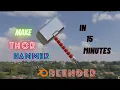 BLENDER TUTORIAL Make Thor Hammer In 15 Minutes shiva s gaming zone