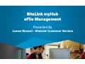 SiteLink myHub eFile Management - SiteLink Training