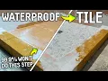 WHY You Should Tile Your Floors FIRST Waterproofing Tiling a Shower Floor Step by Step