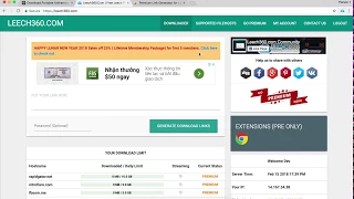 How to download premium link using Leech360 Extension