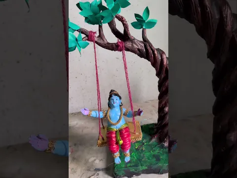 janmastami special Krishna making | Krishna murti making decoration #krishna #Shorts
