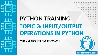 Topic 3 Python Operations Vijayalakshmi G M