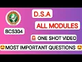 VTU DSA Most Important Questions All Modules Guaranteed Exam Questions BCS304