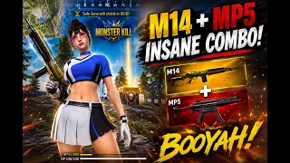 m14 x mp5 guns gameplay video op gaming yt free fire telugu