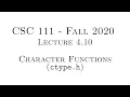 C Programming Fall 2020 - Lecture 4 10