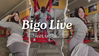  live 54 tante miu hijab live lagi nge gym part 1