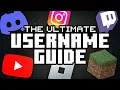 The ULTIMATE USERNAME GUIDE for EVERYTHING