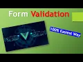 Quick and Easy Form Validation Implementation in Vue js