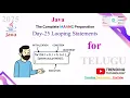 Java for loop Practical Examples in Telugu