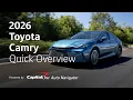 2026 Toyota Camry Quick Overview Capital One Auto Navigator