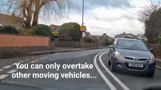 What does the double solid white lines mean on the road