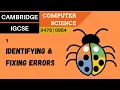 87 CAMBRIDGE IGCSE 0478-0984 7 Identifying errors and suggesting fixes
