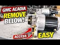 How to replace the starter on GMC bottom removal