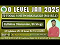 Day-0 Syllabus Strategy Discussion IT Tools and Network Basics M1-R5 1 O Level PreptShala