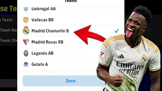 How To Select Real Madrid Team In Efootball 2026 