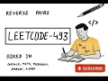LeetCode 493 Reverse Pairs Explained with Merge Sort MAANG Prep Pen Paper Preparation