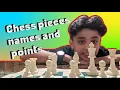 Chess pieces - names and points
