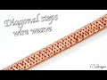 Diagonal steps wire weave tutorial