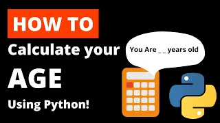 How to make a Age calculator using python IN JUST 2 mins