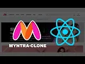 Building React JS projects Myntra Clone Typescript Tailwind CSS Firebase Fullstack